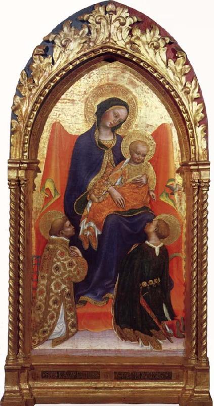 Gentile da Fabriano Madonna and child,with sts.lawrence and julian France oil painting art